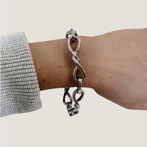 Vintage Avon Chunky Elegant Silver Bracelet